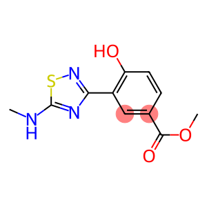 methyl 4-hydroxy-3-[5-(methylamino)-1,2,4-thiadiazol-3-yl]benzoate