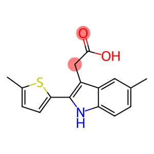 2-[5-methyl-2-(5-methylthiophen-2-yl)-1H-indol-3-yl]acetic acid