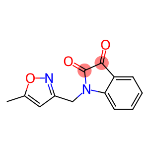 1-[(5-methyl-1,2-oxazol-3-yl)methyl]-2,3-dihydro-1H-indole-2,3-dione