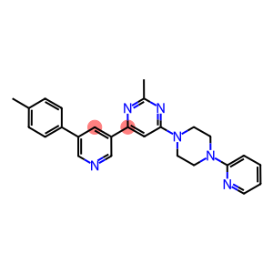 2-METHYL-4-(4-PYRIDIN-2-YL-PIPERAZIN-1-YL)-6-(5-P-TOLYL-PYRIDIN-3-YL)-PYRIMIDINE