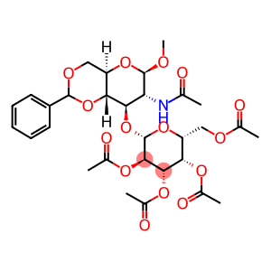 METHYL 2-ACETAMIDO-4,6-O-BENZYLIDENE-3-O-(2,3,4,6-TETRA-O-ACETYL)-BETA-D-GALACTOPYRANOSYL-2-DEOXY-BETA-D-GLUCOPYRANOSIDE