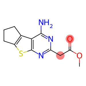 METHYL (4-AMINO-6,7-DIHYDRO-5H-CYCLOPENTA[4,5]THIENO[2,3-D]PYRIMIDIN-2-YL)ACETATE