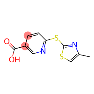 6-[(4-methyl-1,3-thiazol-2-yl)sulfanyl]pyridine-3-carboxylic acid