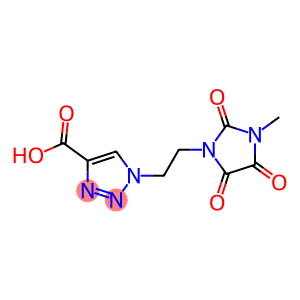 1-[2-(3-methyl-2,4,5-trioxoimidazolidin-1-yl)ethyl]-1H-1,2,3-triazole-4-carboxylic acid