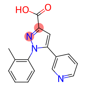 1-(2-methylphenyl)-5-(pyridin-3-yl)-1H-pyrazole-3-carboxylic acid