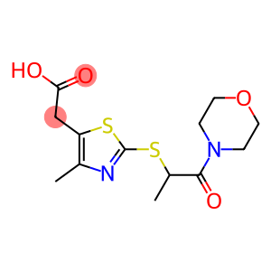 2-(4-methyl-2-{[1-(morpholin-4-yl)-1-oxopropan-2-yl]sulfanyl}-1,3-thiazol-5-yl)acetic acid