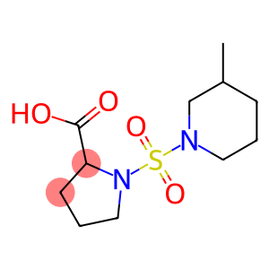 1-[(3-methylpiperidine-1-)sulfonyl]pyrrolidine-2-carboxylic acid