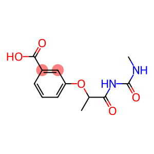 3-({1-[(methylcarbamoyl)amino]-1-oxopropan-2-yl}oxy)benzoic acid