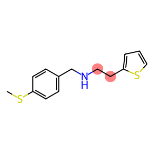 {[4-(methylsulfanyl)phenyl]methyl}[2-(thiophen-2-yl)ethyl]amine