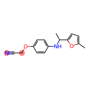 2-(4-{[1-(5-methylfuran-2-yl)ethyl]amino}phenoxy)acetonitrile