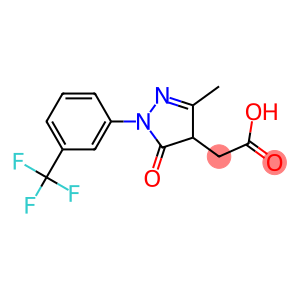 2-{3-methyl-5-oxo-1-[3-(trifluoromethyl)phenyl]-4,5-dihydro-1H-pyrazol-4-yl}acetic acid