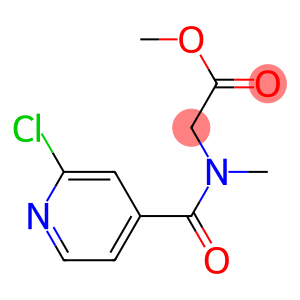 methyl 2-[(2-chloropyridin-4-yl)-N-methylformamido]acetate