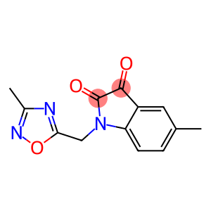 5-methyl-1-[(3-methyl-1,2,4-oxadiazol-5-yl)methyl]-2,3-dihydro-1H-indole-2,3-dione