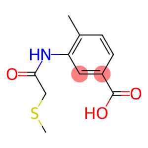 4-methyl-3-[2-(methylsulfanyl)acetamido]benzoic acid