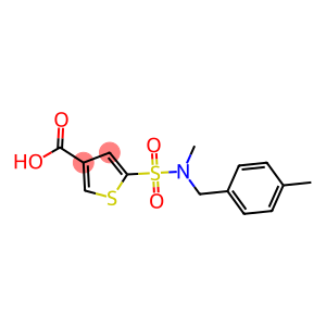 5-{methyl[(4-methylphenyl)methyl]sulfamoyl}thiophene-3-carboxylic acid