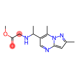 methyl 2-[(1-{2,7-dimethylpyrazolo[1,5-a]pyrimidin-6-yl}ethyl)amino]acetate