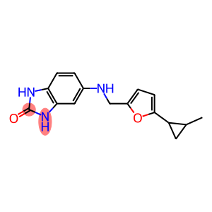 5-({[5-(2-methylcyclopropyl)furan-2-yl]methyl}amino)-2,3-dihydro-1H-1,3-benzodiazol-2-one