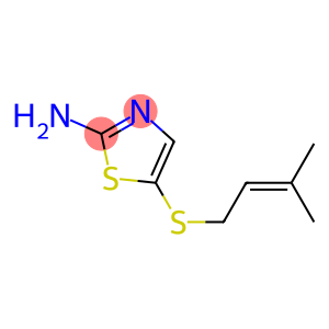 5-[(3-methylbut-2-enyl)thio]-1,3-thiazol-2-amine