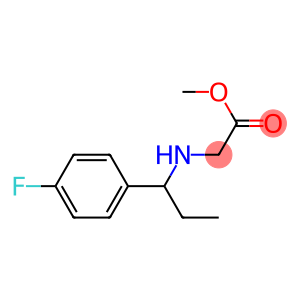 methyl 2-{[1-(4-fluorophenyl)propyl]amino}acetate