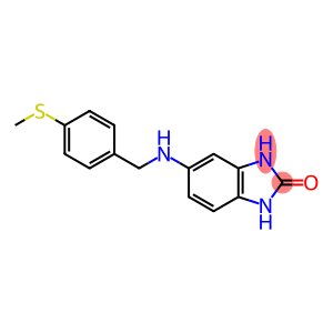 5-({[4-(methylsulfanyl)phenyl]methyl}amino)-2,3-dihydro-1H-1,3-benzodiazol-2-one