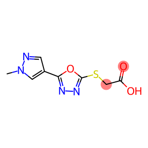 2-{[5-(1-methyl-1H-pyrazol-4-yl)-1,3,4-oxadiazol-2-yl]sulfanyl}acetic acid