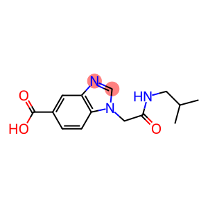 1-{[(2-methylpropyl)carbamoyl]methyl}-1H-1,3-benzodiazole-5-carboxylic acid