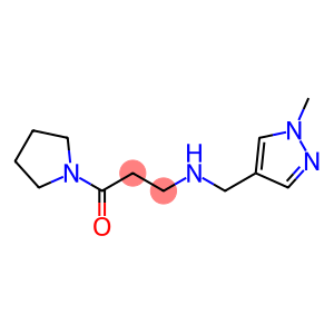 3-{[(1-methyl-1H-pyrazol-4-yl)methyl]amino}-1-(pyrrolidin-1-yl)propan-1-one