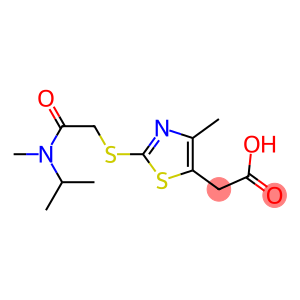 2-[4-methyl-2-({[methyl(propan-2-yl)carbamoyl]methyl}sulfanyl)-1,3-thiazol-5-yl]acetic acid