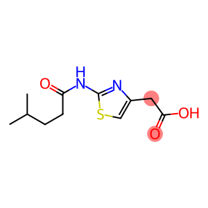 2-[2-(4-methylpentanamido)-1,3-thiazol-4-yl]acetic acid