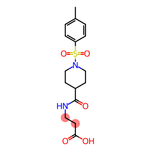 3-[({1-[(4-methylphenyl)sulfonyl]piperidin-4-yl}carbonyl)amino]propanoic acid