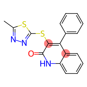 3-[(5-METHYL-1,3,4-THIADIAZOL-2-YL)THIO]-4-PHENYLQUINOLIN-2(1H)-ONE