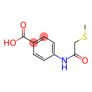 4-[2-(methylsulfanyl)acetamido]benzoic acid