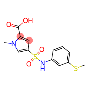 1-methyl-4-{[3-(methylsulfanyl)phenyl]sulfamoyl}-1H-pyrrole-2-carboxylic acid