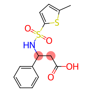 3-[(5-methylthiophene-2-)sulfonamido]-3-phenylpropanoic acid