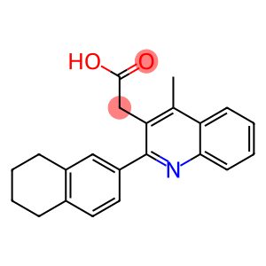 2-[4-methyl-2-(5,6,7,8-tetrahydronaphthalen-2-yl)quinolin-3-yl]acetic acid