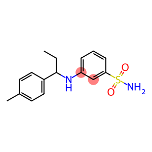 3-{[1-(4-methylphenyl)propyl]amino}benzene-1-sulfonamide