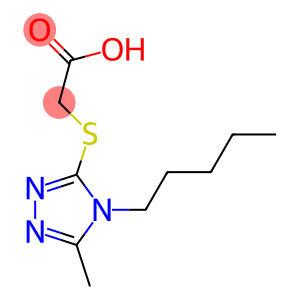 2-[(5-methyl-4-pentyl-4H-1,2,4-triazol-3-yl)sulfanyl]acetic acid