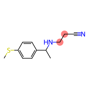 3-({1-[4-(methylsulfanyl)phenyl]ethyl}amino)propanenitrile