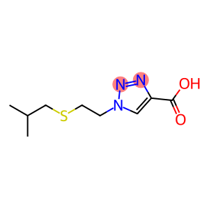 1-{2-[(2-methylpropyl)sulfanyl]ethyl}-1H-1,2,3-triazole-4-carboxylic acid