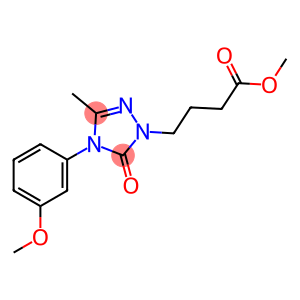 METHYL 4-[4-(3-METHOXYPHENYL)-3-METHYL-5-OXO-4,5-DIHYDRO-1H-1,2,4-TRIAZOL-1-YL]BUTANOATE