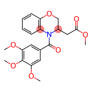 METHYL 2-[4-(3,4,5-TRIMETHOXYBENZOYL)-3,4-DIHYDRO-2H-1,4-BENZOXAZIN-3-YL]ACETATE