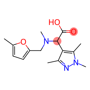 {methyl[(5-methyl-2-furyl)methyl]amino}(1,3,5-trimethyl-1H-pyrazol-4-yl)acetic acid