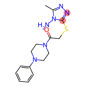 3-METHYL-5-{[2-OXO-2-(4-PHENYLPIPERAZIN-1-YL)ETHYL]THIO}-4H-1,2,4-TRIAZOL-4-AMINE