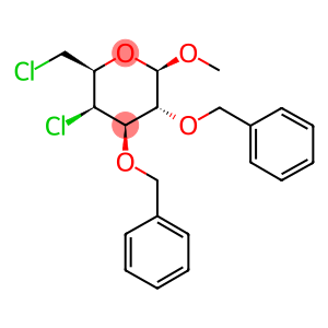 METHYL 2,3-DI-O-BENZYL-4,6-DI-CHLORO-4,6-DI-DEOXY-BETA-D-GALACTOPYRANOSIDE