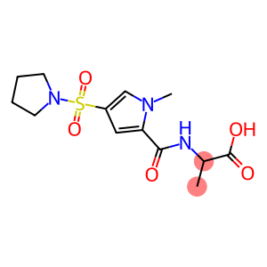 2-({[1-methyl-4-(pyrrolidin-1-ylsulfonyl)-1H-pyrrol-2-yl]carbonyl}amino)propanoic acid