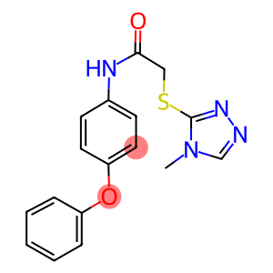 2-[(4-METHYL-4H-1,2,4-TRIAZOL-3-YL)SULFANYL]-N-(4-PHENOXYPHENYL)ACETAMIDE