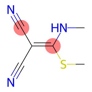 ((METHYLAMINO)METHYLTHIOMETHYLENE)METHANE-1,1-DICARBONITRILE