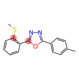 METHYL 2-[5-(4-METHYLPHENYL)-1,3,4-OXADIAZOL-2-YL]PHENYL SULFIDE