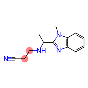 3-{[1-(1-methyl-1H-1,3-benzodiazol-2-yl)ethyl]amino}propanenitrile