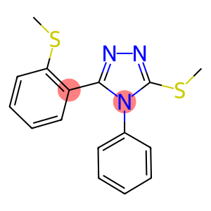 METHYL 5-[2-(METHYLSULFANYL)PHENYL]-4-PHENYL-4H-1,2,4-TRIAZOL-3-YL SULFIDE